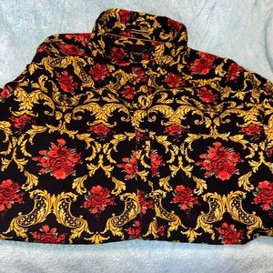 Denim & Flower Shirt